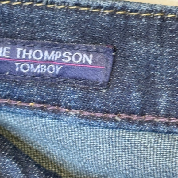 Vigoss | Thompson Tomboy Mid Rise Plus Size Denim Curve Hugging Straight Jeans - Picture 12 of 13